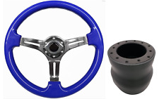 Blue chrome steering for sale  PETERBOROUGH