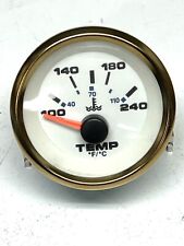 BARCO TELEFLEX BRANCO/OURO 240 graus MOTOR MEDIDOR DE TEMPERATURA~12V~MARINHO~motor a gás comprar usado  Enviando para Brazil