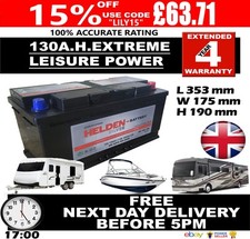 12v 130ah 130 for sale  LUTON