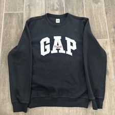 Moletom gráfico masculino original vintage GAP tamanho pequeno, preto algodão (usado) comprar usado  Enviando para Brazil