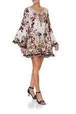 Vestido de seda Camilla A Line com babados fada madrinha tamanho XS S M LEIA A DESCRIÇÃO comprar usado  Enviando para Brazil