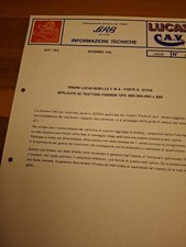 Lucas c.a.v. brb usato Lucas c.a.v. brb usato  Rancio Valcuvia