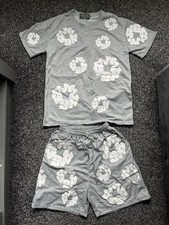 Gray white denim for sale  WIGAN
