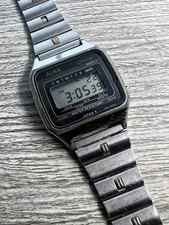 Seiko Alba relógio digital masculino 33mm LCD aço alarme cronógrafo comprar usado  Enviando para Brazil
