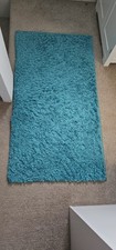 Teal shaggy rug for sale  BARNSLEY