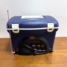 Mini refrigerador com rádio AM/FM embutido azul usa pilhas AA comprar usado  Enviando para Brazil