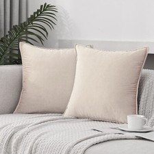 Velvet plain cushion for sale  USA