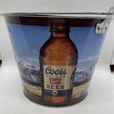 Balde de gelo Coors banquete cerveja metal 9” largura 7” altura 2013 comprar usado  Enviando para Brazil