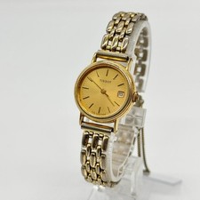 Relógio TISSOT Tissot data mostrador dourado quartzo comprar usado  Enviando para Brazil
