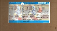 Unused ticket coventry for sale  LONDON