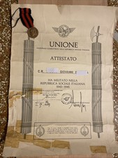 Attestato unione nazionale usato  Genova