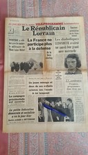 Journal republicain lorrain d'occasion  Grosbliederstroff