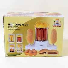 Máquina eléctrica vintage para hacer perros calientes 4 en 1 para perros calientes huevos de maíz y palomitas de maíz segunda mano  Embacar hacia Mexico