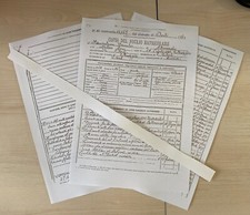 Foglio matricolare del usato  Torrita Tiberina