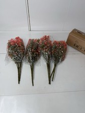 Usado, 8 peças flores artificiais de outono para mães ao ar livre plantas falsas - laranja verde comprar usado  Enviando para Brazil