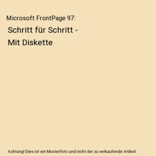 Microsoft frontpage schritt gebraucht kaufen  Trebbin