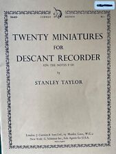 Twenty miniatures descant for sale  HOLMROOK