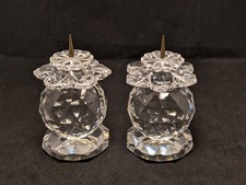 Pair swarovski candlesticks for sale  CARLISLE
