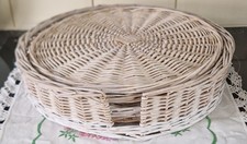 Round wicker bleached for sale  BEDALE