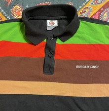 autêntica camisa polo de trabalho uniforme “BURGER KING” ADULTO 2XL xxl CREW S/S muito boa comprar usado  Enviando para Brazil