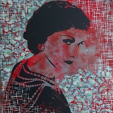 Cocotableau collage peinture d'occasion  Clamart