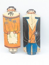 Par de móveis de arte popular americana vintage Poole People arte assinada datada  comprar usado  Enviando para Brazil