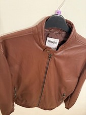 Brown leather jacket for sale  HARLOW