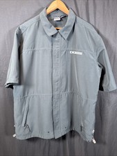 ✨Camisa Oakley Software rara L masculina com zíper Mad Science cinza bolsos de manga curta✨ comprar usado  Enviando para Brazil
