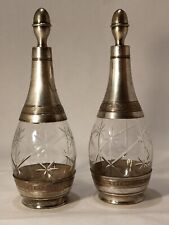 Paire carafes cristal d'occasion  Le Breuil
