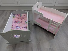 Dolls wooden bunk for sale  NORTHAMPTON