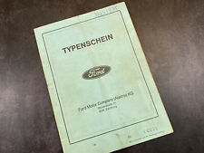 Typenschein ford taunus gebraucht kaufen  Wolfsburg