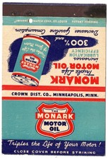 MONARK TRIPLE LIFE MOTOR OIL 40 FS ROYAL FLASH MATCHBOOK CAPA AUTOMOTIVA comprar usado  Enviando para Brazil