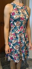 Stretchkleid blumenmuster pink gebraucht kaufen  Boxberg
