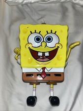 Usado, 2002 Viacom Bob Esponja de Lata Calça Quadrada Lancheira de Lata Doce Excelente Estado Usado c2 comprar usado  Enviando para Brazil