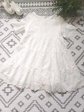 White cotton broderie for sale  LINCOLN