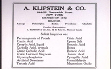 1916 klipstein oxalic for sale  Moneta
