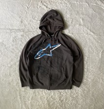 Moletom com capuz vintage Alpinestar com zíper tamanho Y2K L skatista grunge comprar usado  Enviando para Brazil
