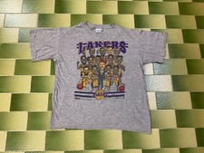 Camiseta Vintage Anos 90 NBA Los Angeles Lakers Hot Shot Califórnia Loteria serve em G comprar usado  Enviando para Brazil