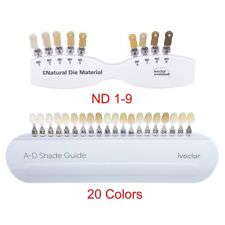 Ivoclar Vivadent Guia de Sombra Dental A-D 20 IPS Natural Die ND1-9 Dentes Alvejantes comprar usado  Enviando para Brazil