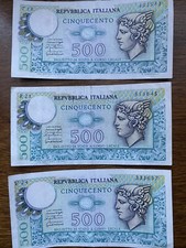 Banconote collezione 500 usato  Masera