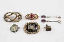 Antique jewellery screwback for sale  LEEDS