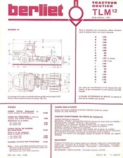 Berliet tlm tracteur d'occasion  Les Bordes