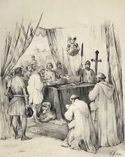 Governor Chateauneuf of Randon Tombeau Of Duguesclin 1320-1380 impressão 1840 comprar usado  Enviando para Brazil
