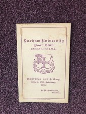 Rowing programme durham for sale  POOLE