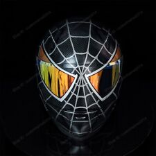 Casco de motocicleta personalizado Superbike moto motociclista pintado a mano Spiderman MO02 segunda mano  Embacar hacia Argentina