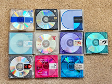 Lote de 10 MiniDiscs SONY TDK DENON ARITA SHAR MAXELL com Estojos 74 e 80 min, usado comprar usado  Enviando para Brazil