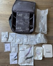 LOTE CPAP OU BIPAP - SACO DE VIAGEM, FILTROS, TUBO DE MANGUEIRA, TANQUE DE ÁGUA, ALMOFADAS, ETC. comprar usado  Enviando para Brazil