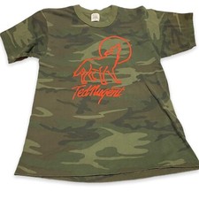 Camisa masculina camuflada lobo Ted Nugent vintage média caçadores de arco mundo anos 80 comprar usado  Enviando para Brazil