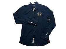 Camisa LA MARTINA BUENOS AIRES Slim Fit azul manga longa botão para baixo tamanho G comprar usado  Enviando para Brazil