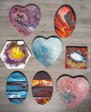 Einzigartige acrylbilder set gebraucht kaufen  Fruerlund,-Engelsby, Tastrup